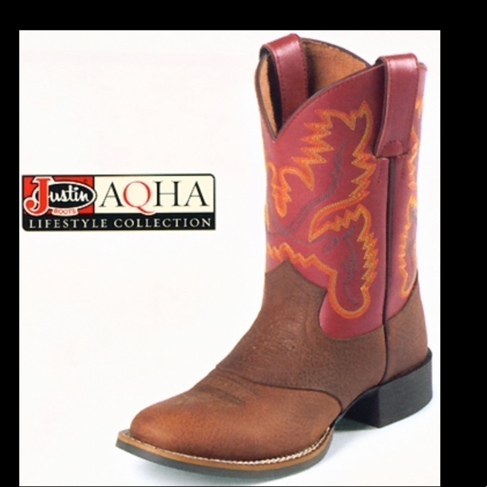 Chestnut Rage Justin Junior AQHA Boot